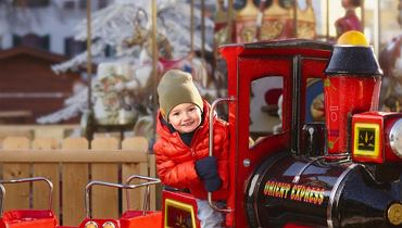 Christmas market in the municipal  parc