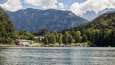 Lake Hechtsee with Lido in Kufstein