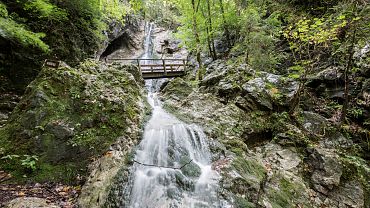 Naturerlebnis Wasserfall in Bad Häring